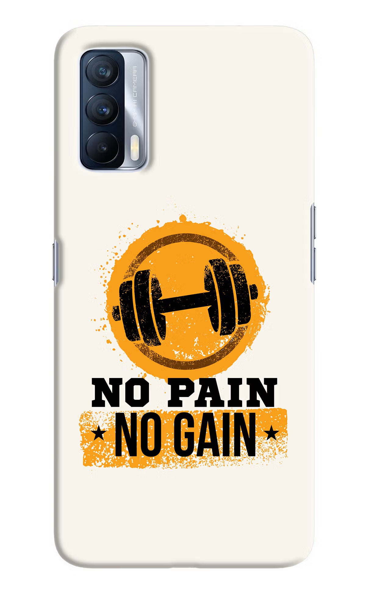 No Pain No Gain Realme X7 Hard Case Back Cover by Casekaro