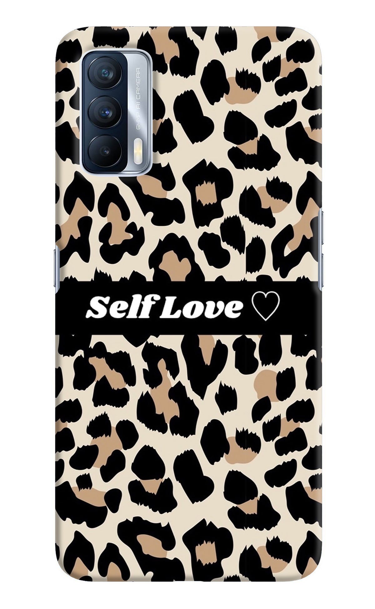 Leopard Print Self Love Realme X7 Back Cover