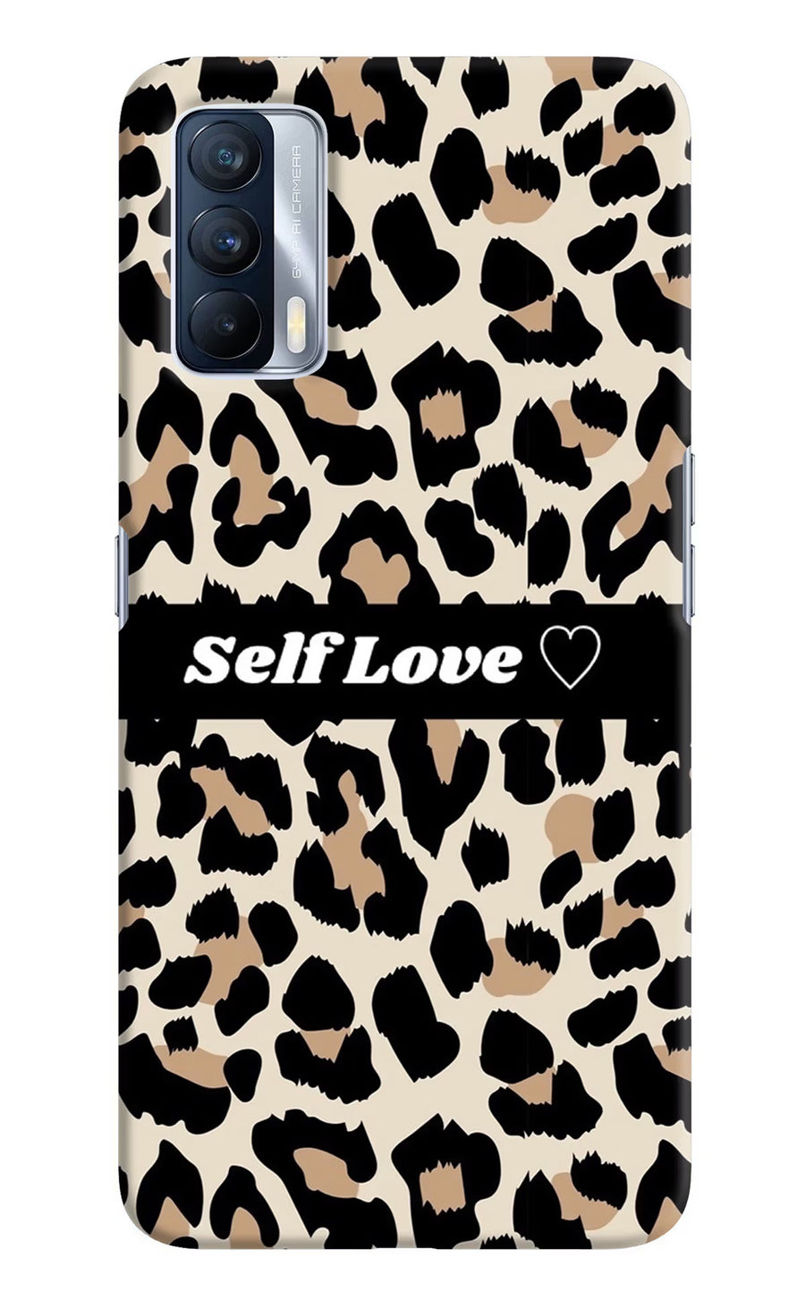 Leopard Print Self Love Realme X7 Back Cover, Hard case