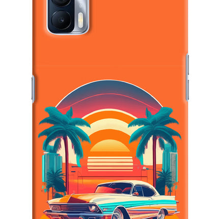 Palm Drive 80s Realme X7 Hard Case Back Cover by Casekaro