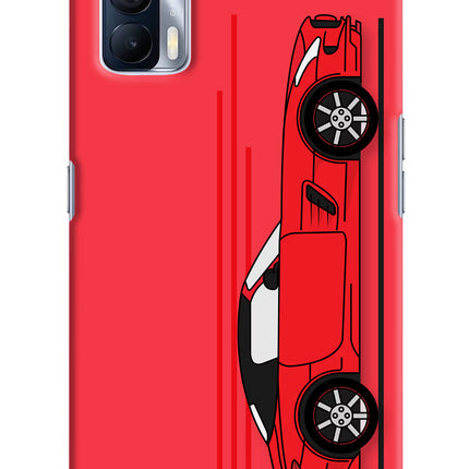 Red Velocity Realme X7 Hard Case Back Cover by Casekaro