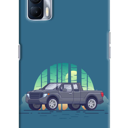 Retro Garage Vibe Realme X7 Hard Case Back Cover by Casekaro