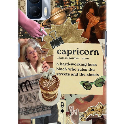 Capricorn Zodiac Realme X7 Hard Case Back Cover by Casekaro