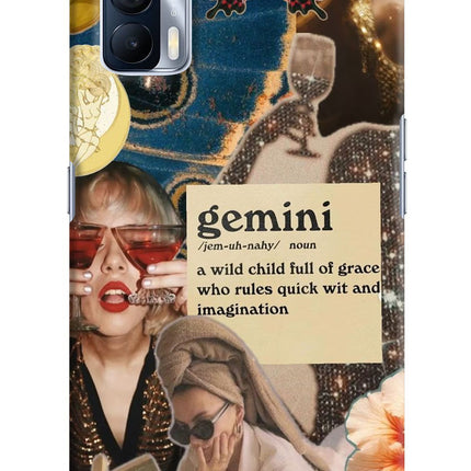 Gemini Zodiac Realme X7 Hard Case Back Cover by Casekaro