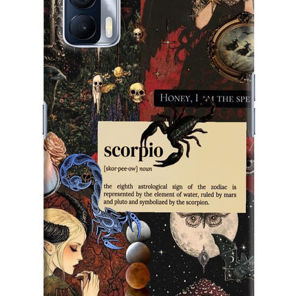 Scorpio Zodiac Realme X7 Hard Case Back Cover by Casekaro