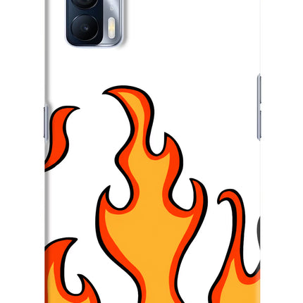Fired Up – White Realme X7 Hard Case Back Cover by Casekaro