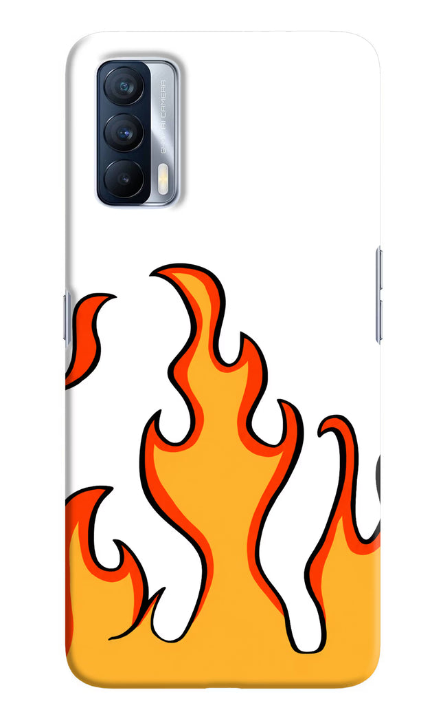Fired Up – White Realme X7 Hard Case Back Cover by Casekaro