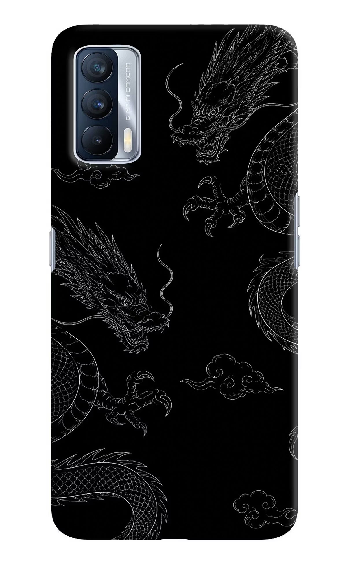 Twin Dragons Realme X7 Hard Case Back Cover by Casekaro