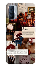 Zodiac Aries Realme X7 Hard Case Back Cover by Casekaro