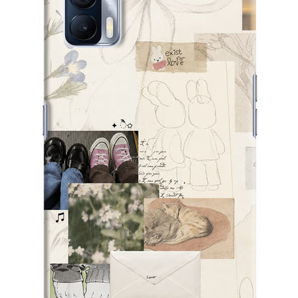 Soft Aesthetic Realme X7 Hard Case Back Cover by Casekaro