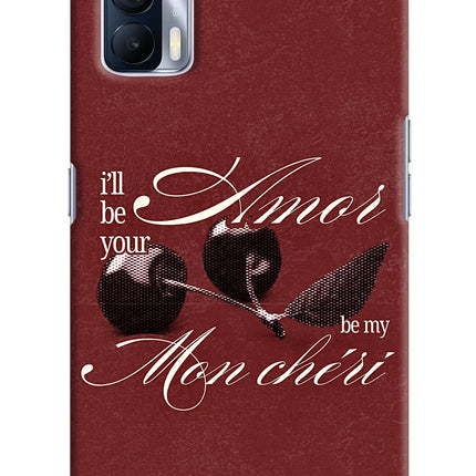 Velvet Cherry Realme X7 Hard Case Back Cover by Casekaro
