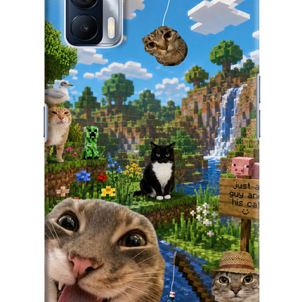 Minecraft Cat Chaos Realme X7 Hard Case Back Cover by Casekaro