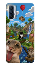 Minecraft Cat Chaos Realme X7 Hard Case Back Cover by Casekaro