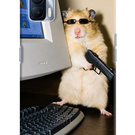 Hacker Hamster Realme X7 Hard Case Back Cover by Casekaro