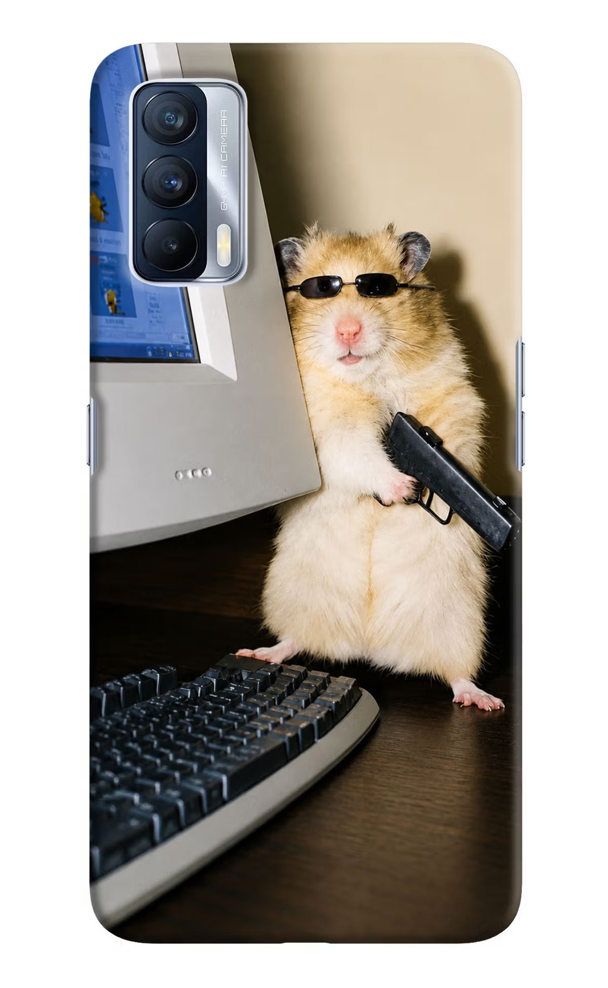 Hacker Hamster Realme X7 Back Cover