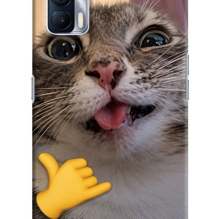 Silly Cat Call Realme X7 Hard Case Back Cover by Casekaro