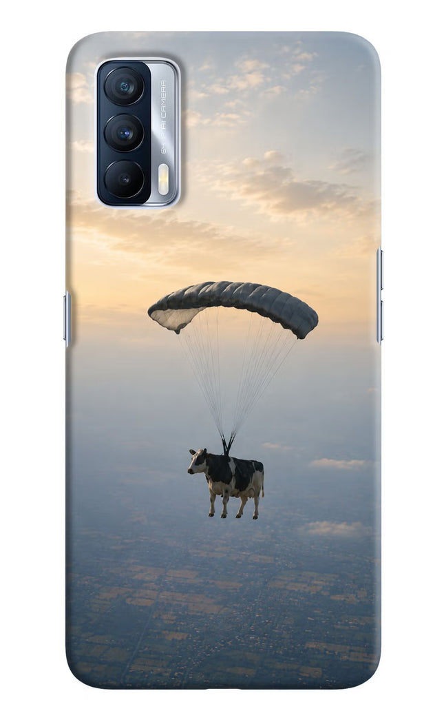 Skydiving Cow Realme X7 Hard Case Back Cover by Casekaro
