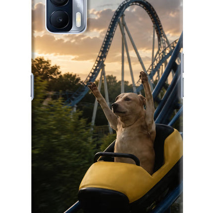 Rollercoaster Dog Realme X7 Hard Case Back Cover by Casekaro