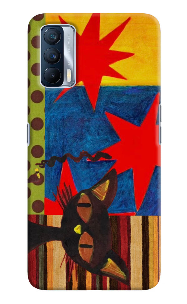 Pop Cat Realme X7 Hard Case Back Cover by Casekaro