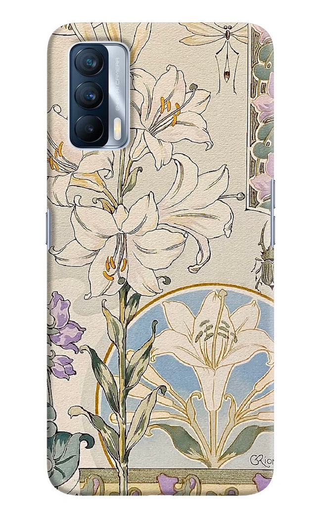 White Lily Realme X7 Hard Case Back Cover by Casekaro