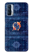 Koi Blue Realme X7 Back Cover