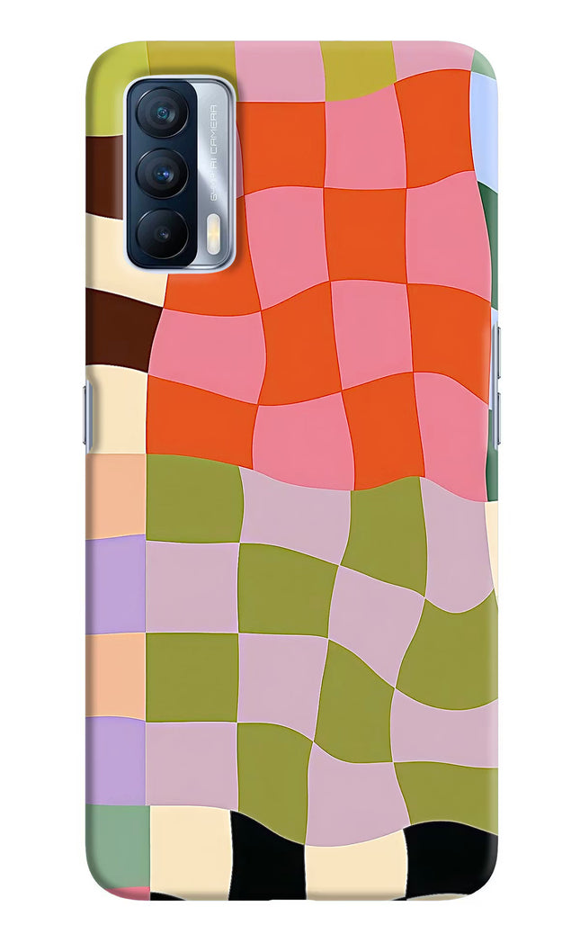 Wavy Grid Realme X7 Hard Case Back Cover by Casekaro