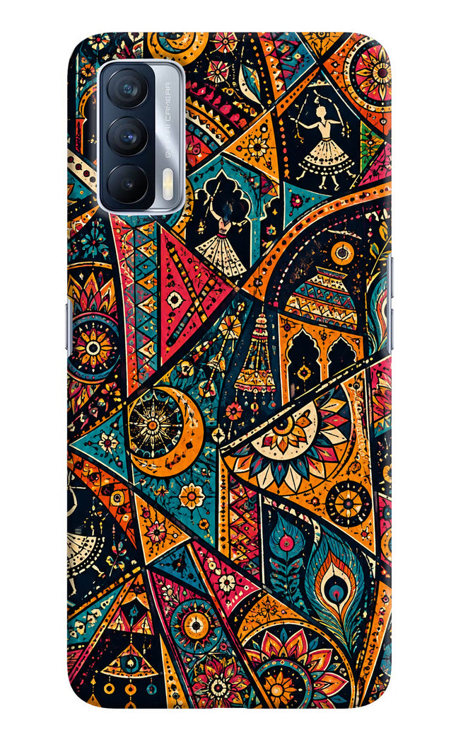 Folk Print Realme X7 Hard Case Back Cover by Casekaro