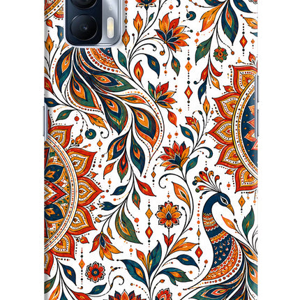 White Mayura Realme X7 Back Cover