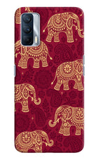 Maroon Elephant Realme X7 Hard Case Back Cover by Casekaro