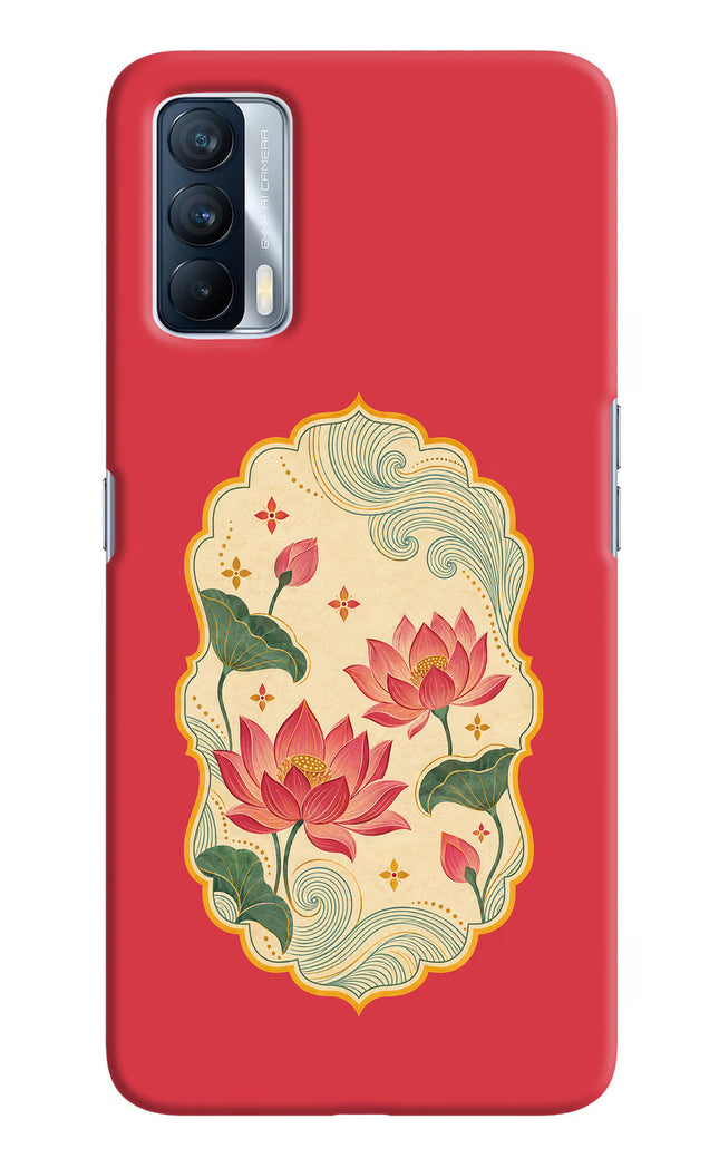 Pink Lotus Realme X7 Hard Case Back Cover by Casekaro