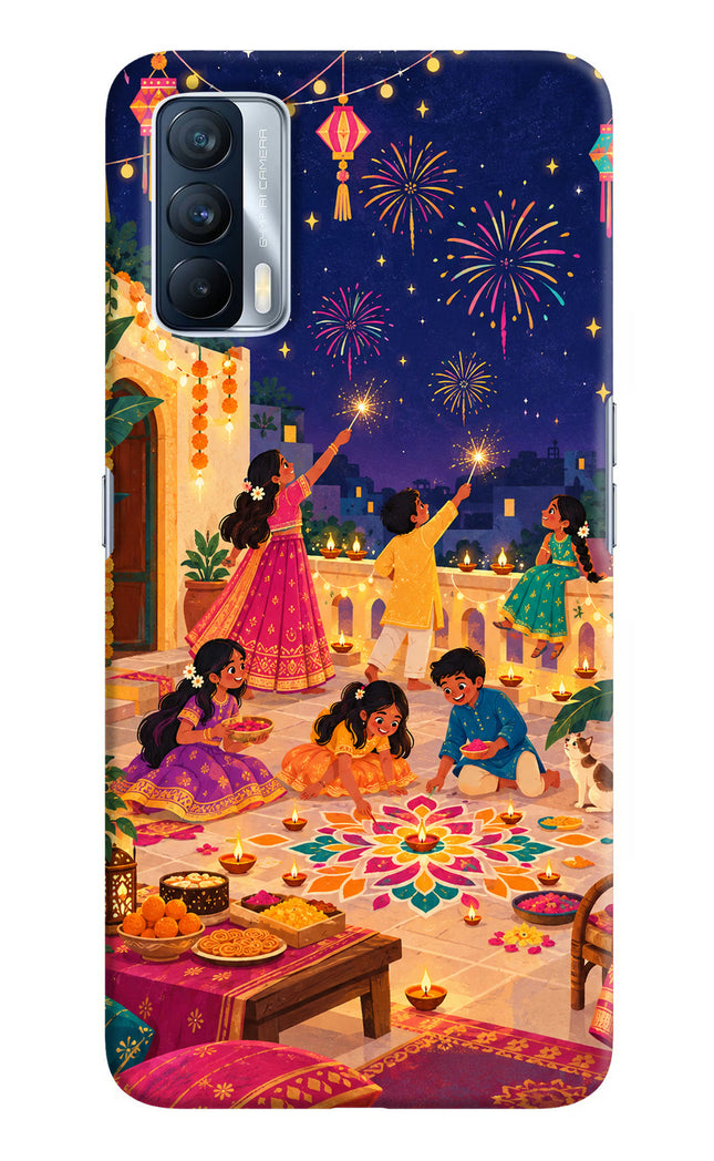 Diwali Night Realme X7 Hard Case Back Cover by Casekaro