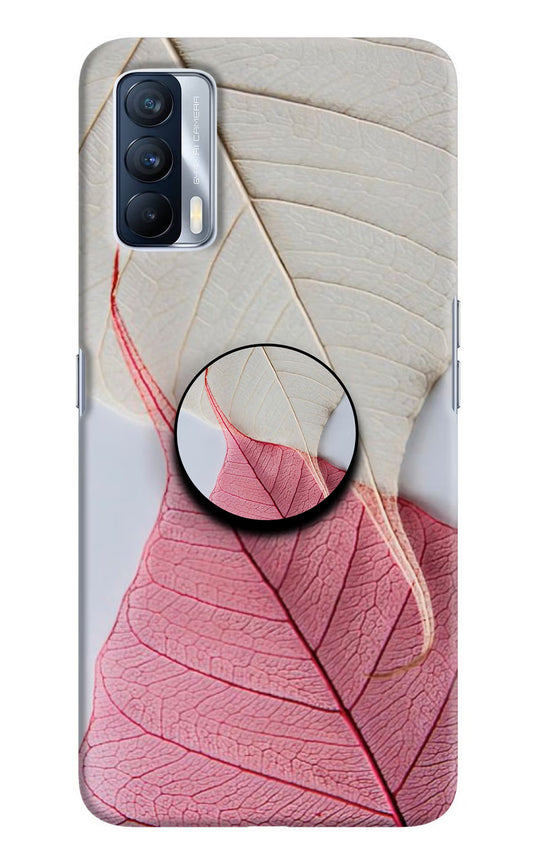 White Pink Leaf Realme X7 Pop Case by Casekaro