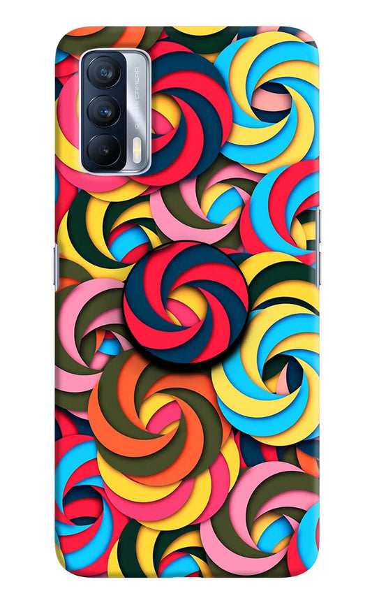 Spiral Pattern Realme X7 Pop Case by Casekaro
