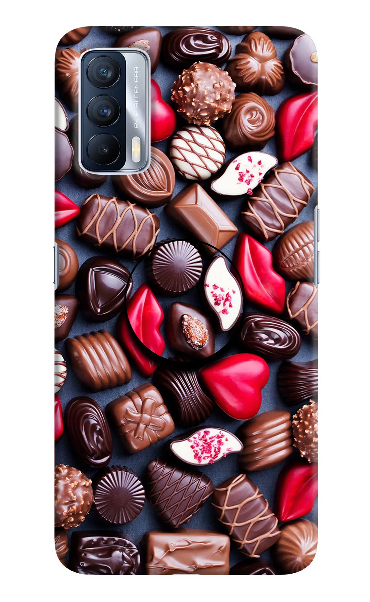 Chocolates Realme X7 Pop Case by Casekaro