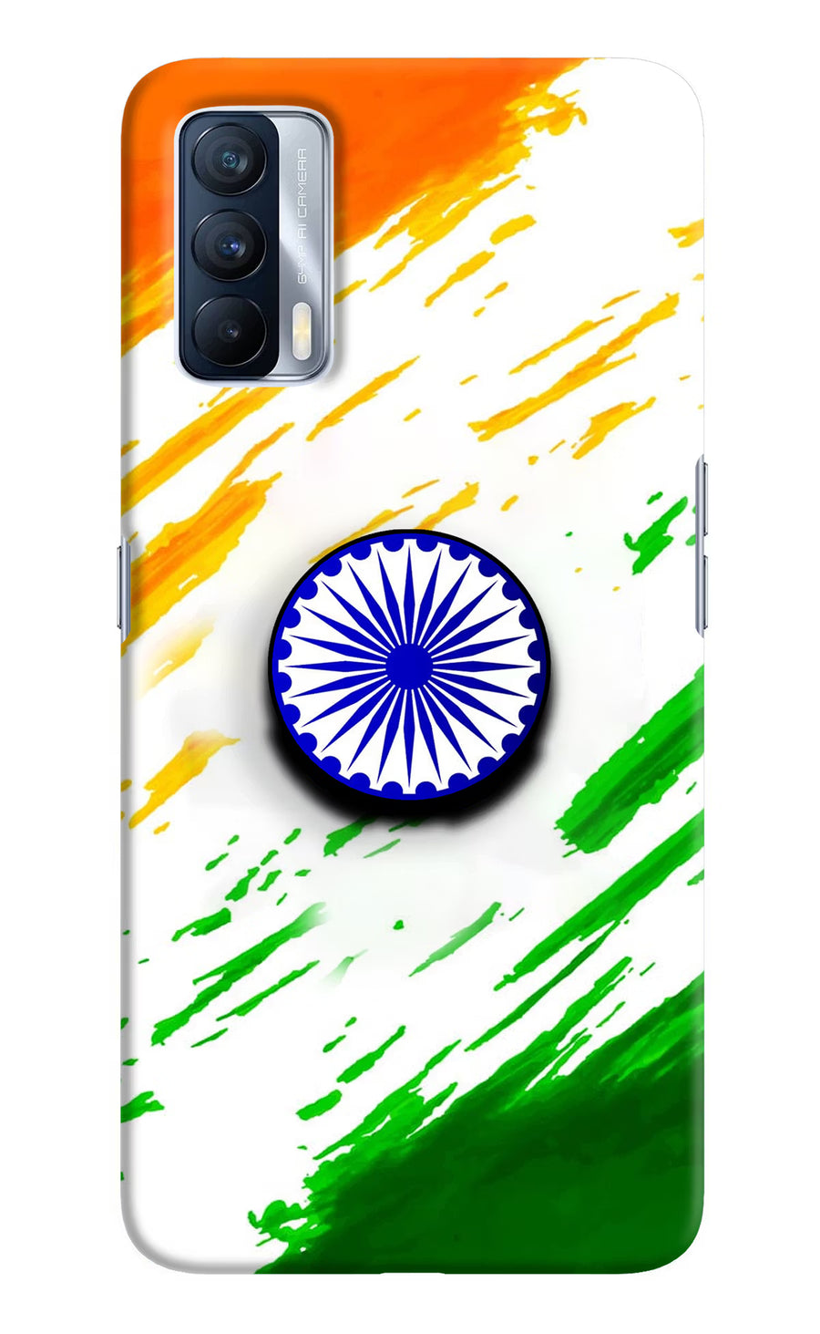 Indian Flag Ashoka Chakra Realme X7 Pop Case, Hard case