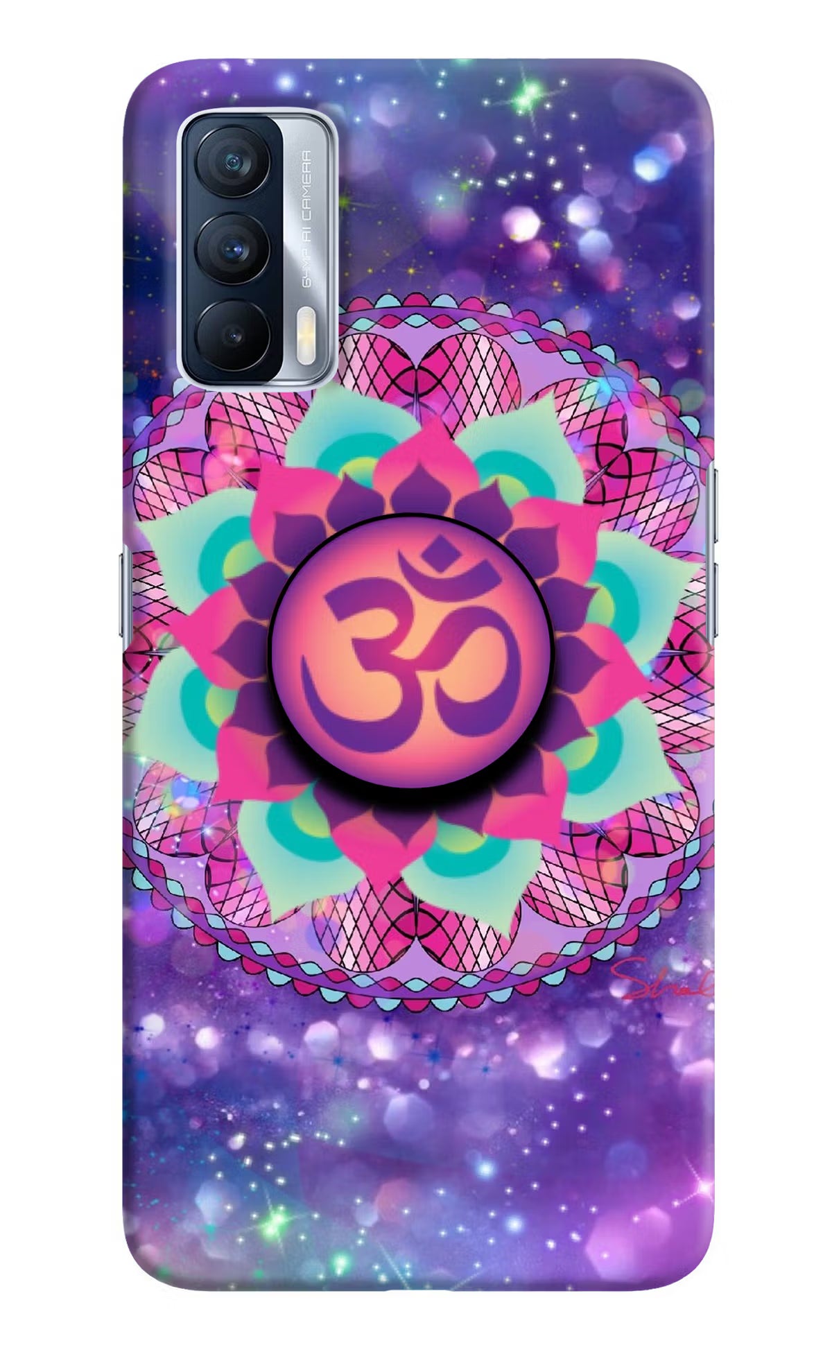 Om Purple Realme X7 Pop Case by Casekaro
