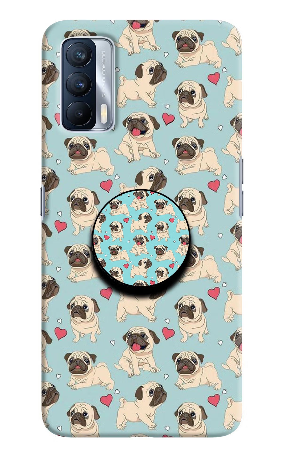 Pug Dog Realme X7 Pop Case by Casekaro