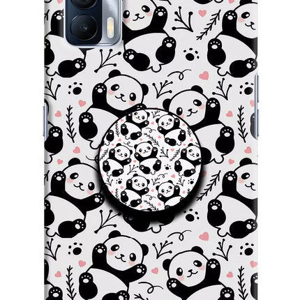 Cute Panda Realme X7 Pop Case by Casekaro