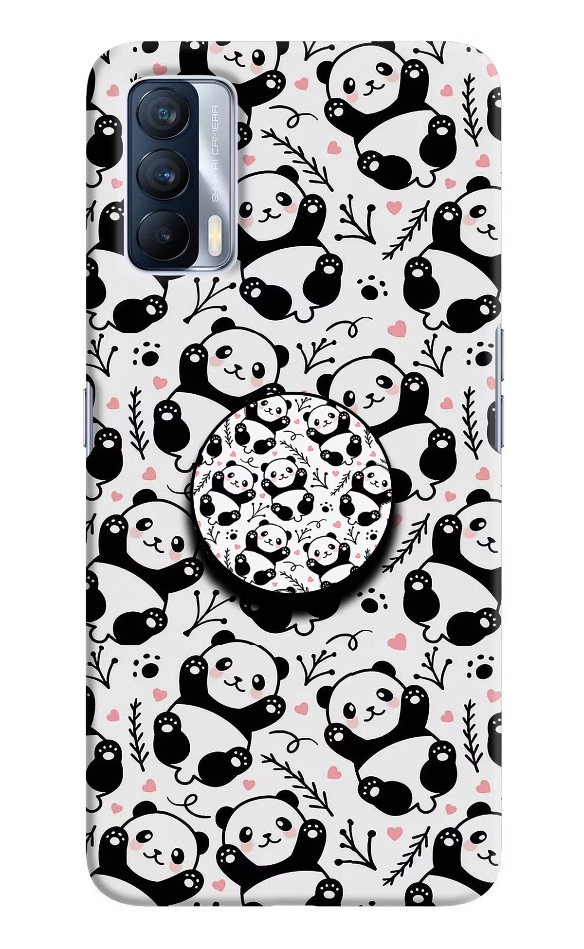 Cute Panda Realme X7 Pop Case by Casekaro