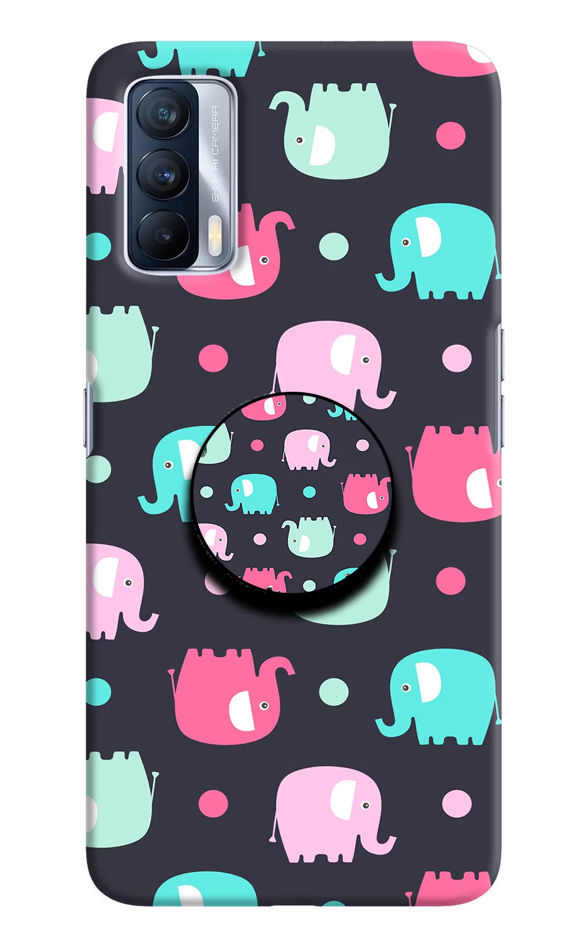 Baby Elephants Realme X7 Pop Case by Casekaro