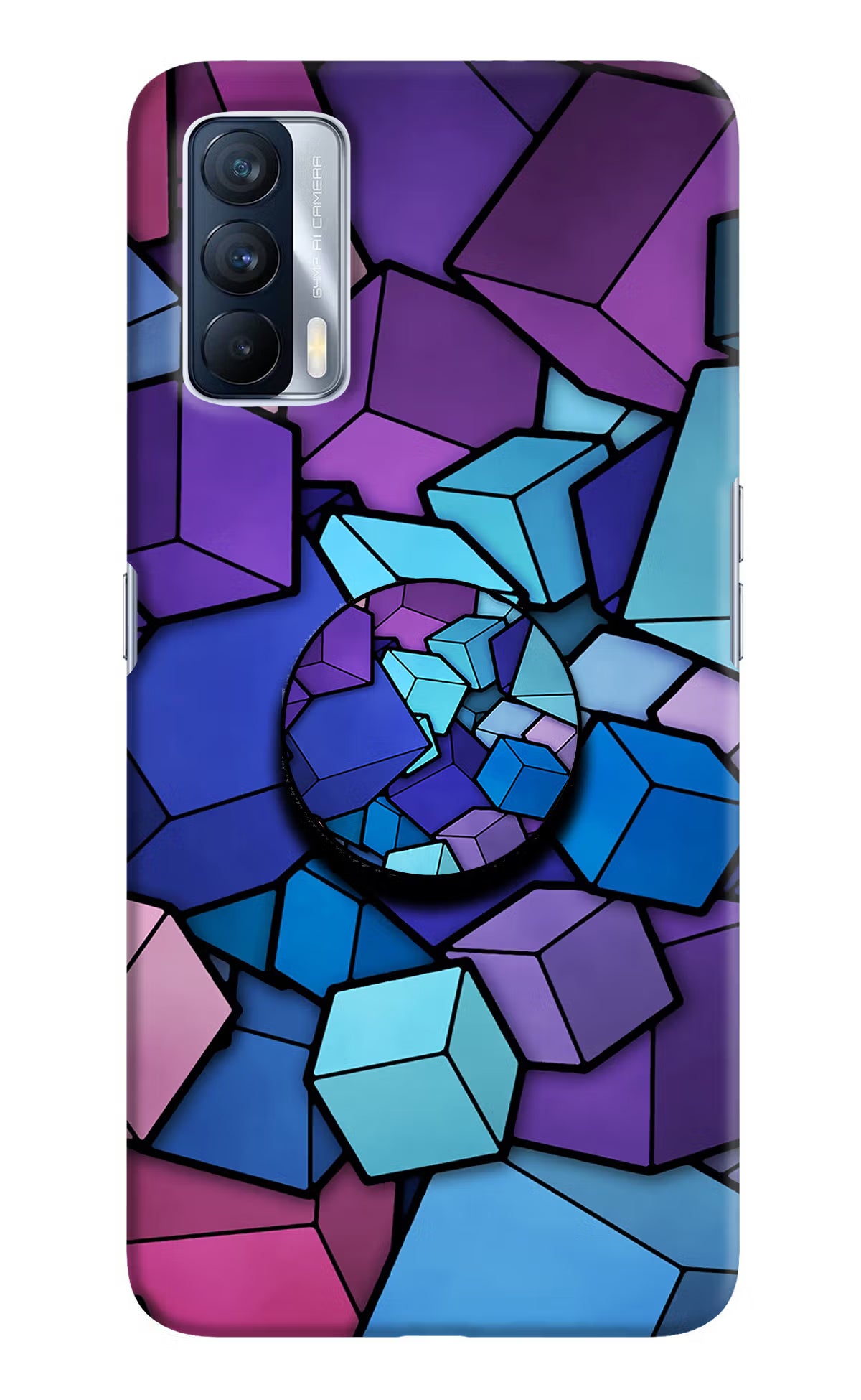Cubic Abstract Realme X7 Pop Case by Casekaro