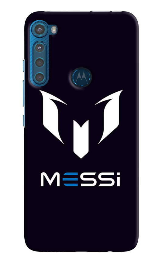 Messi Logo Motorola One Fusion Plus Hard Case Back Cover by Casekaro