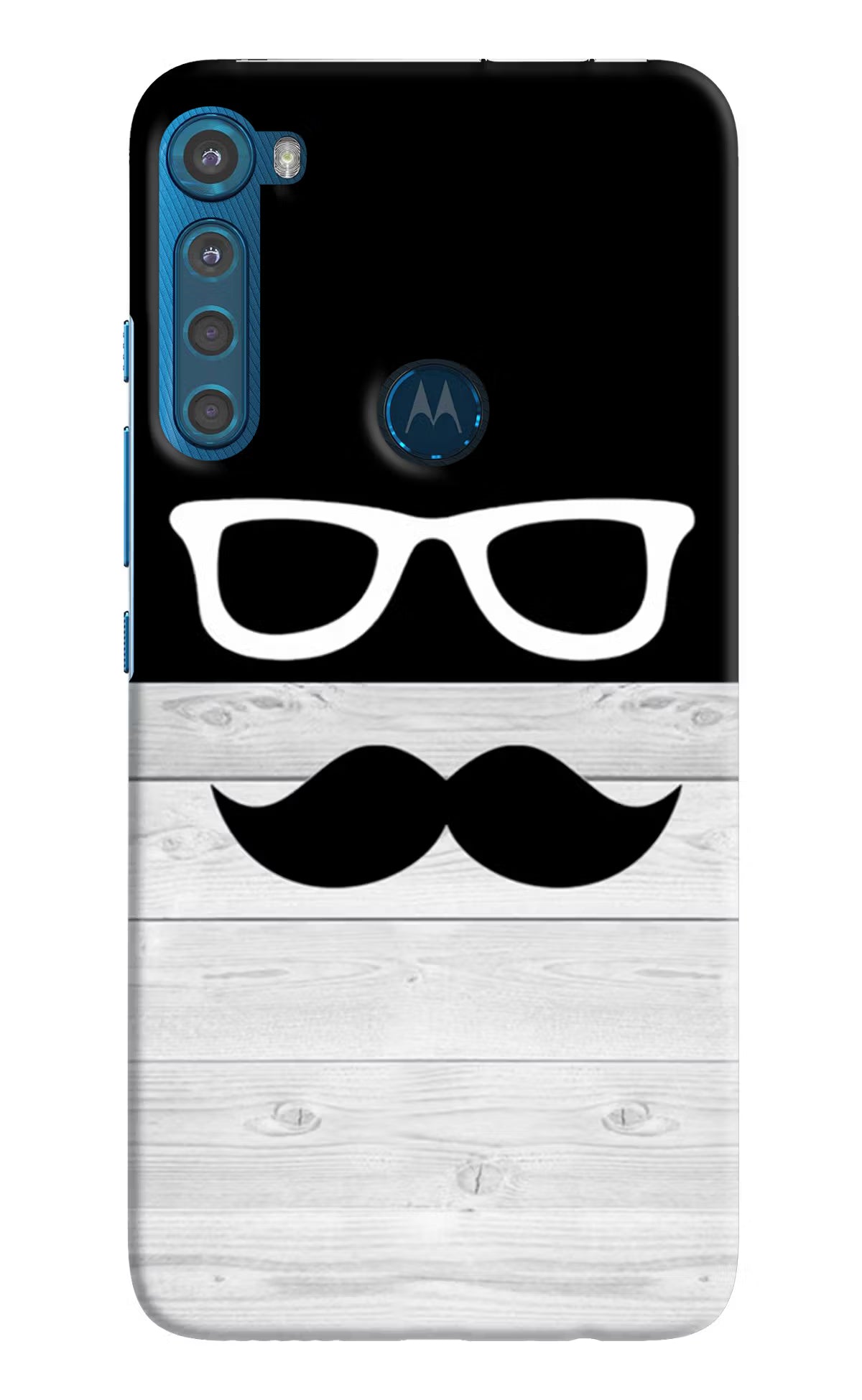 Mustache Motorola One Fusion Plus Hard Case Back Cover by Casekaro