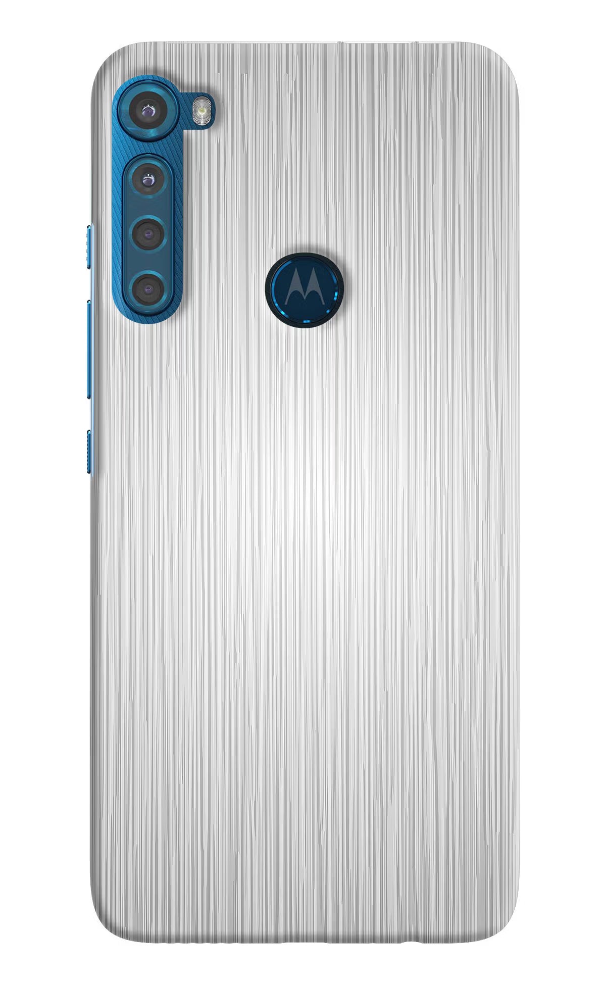 Wooden Grey Texture Motorola One Fusion Plus Hard Case Back Cover by Casekaro