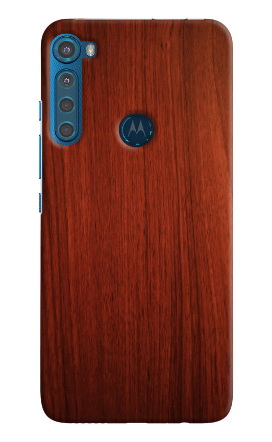 Wooden Plain Pattern Motorola One Fusion Plus Hard Case Back Cover by Casekaro