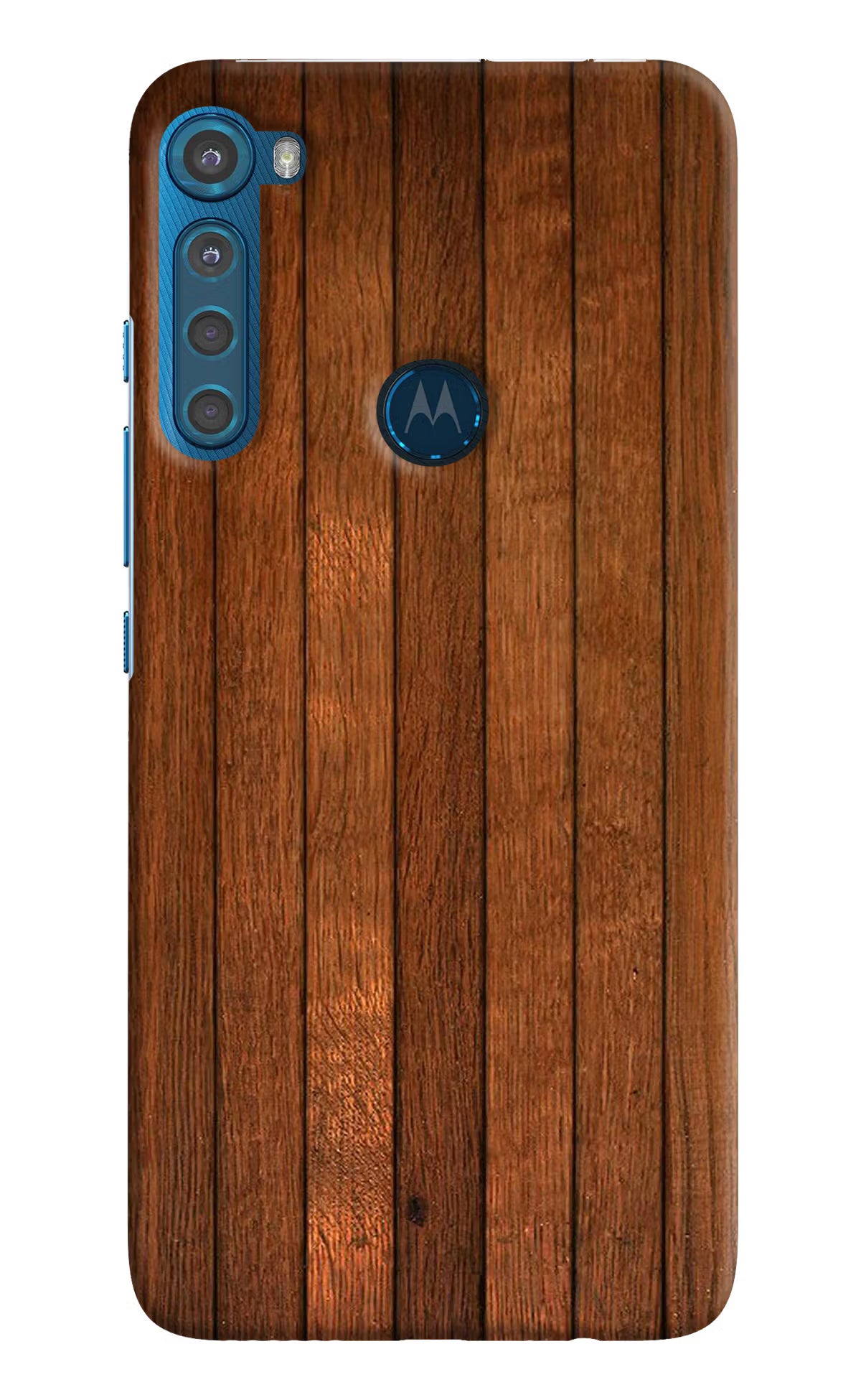Wooden Artwork Bands Motorola One Fusion Plus Hard Case Back Cover by Casekaro