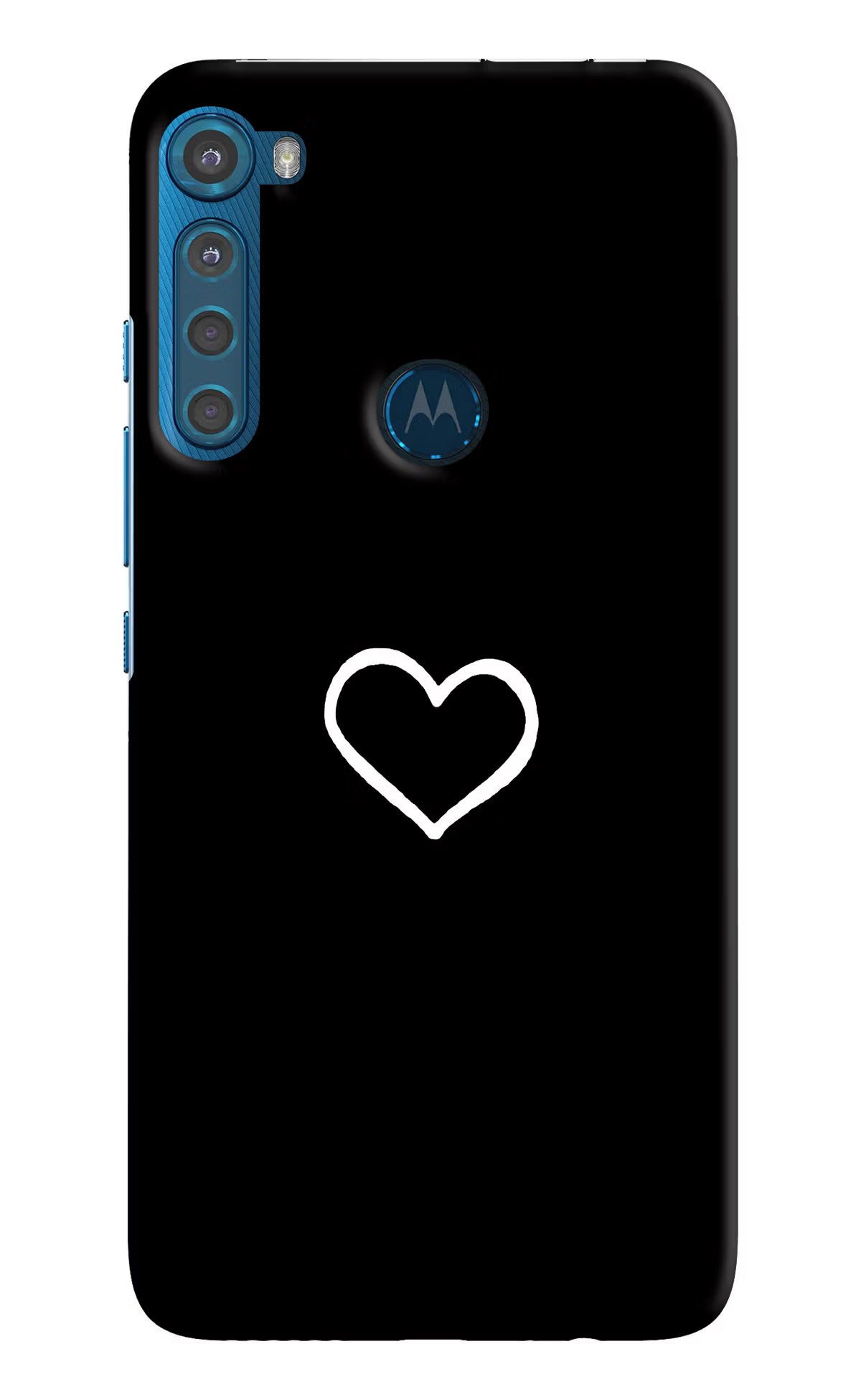 Heart Motorola One Fusion Plus Hard Case Back Cover by Casekaro