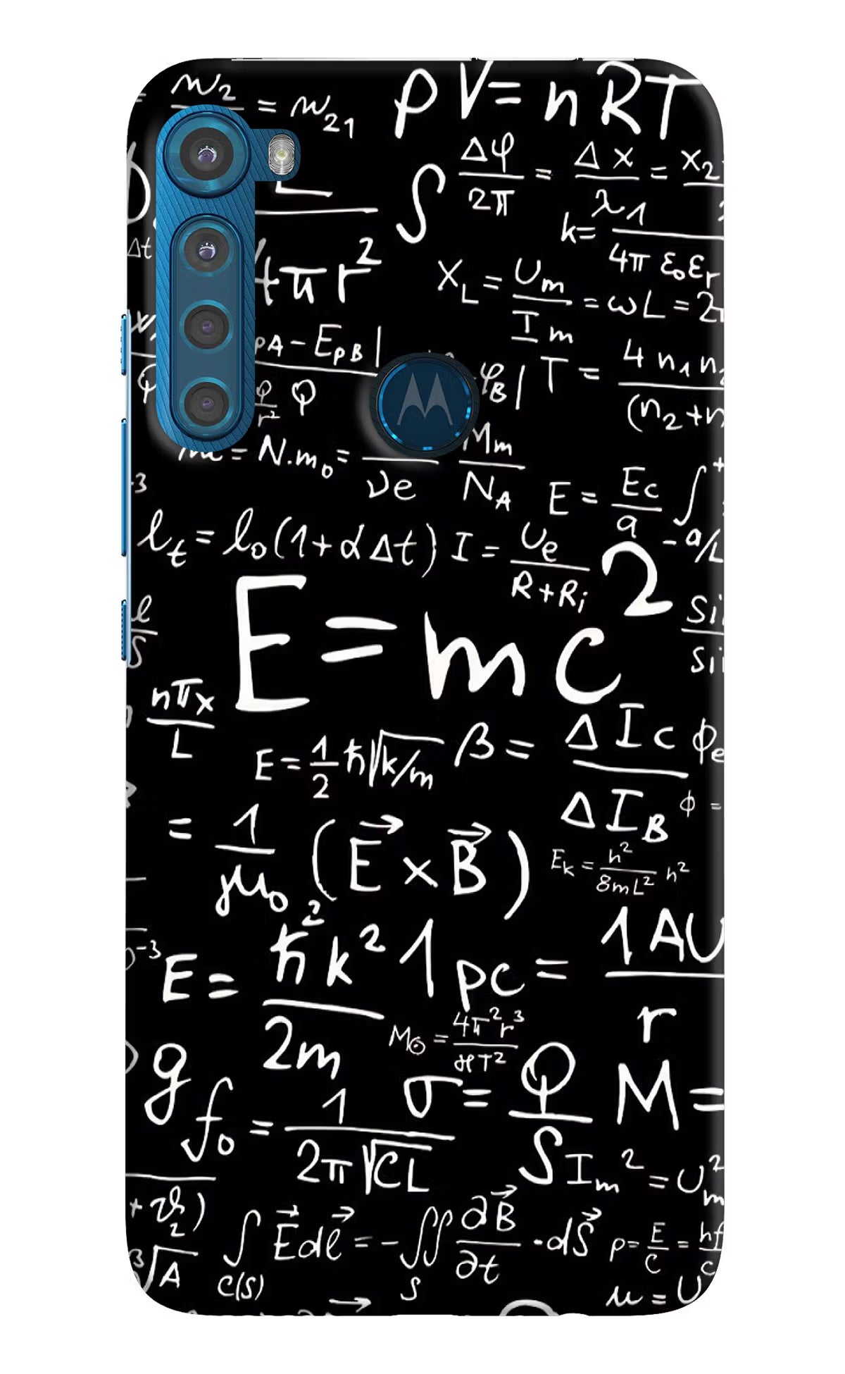 Physics Formula Motorola One Fusion Plus Hard Case Back Cover by Casekaro