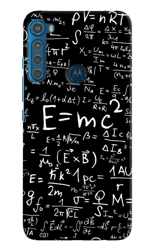 Physics Formula Motorola One Fusion Plus Hard Case Back Cover by Casekaro