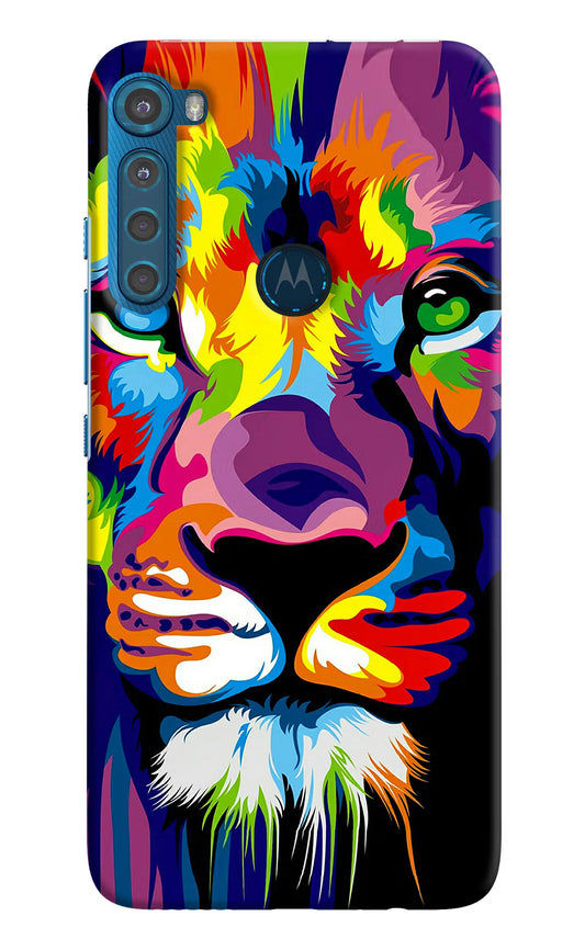 Lion Motorola One Fusion Plus Hard Case Back Cover by Casekaro